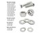 Boltsandnuts.Com Inch 18-8 Stainless Hex Cap Screws, Hex Nuts, Flat & Lock Washers - 573 PCS Assortment Kit #276 - alternate 2